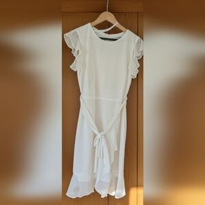 Shelby & Palmer White Backless Dress